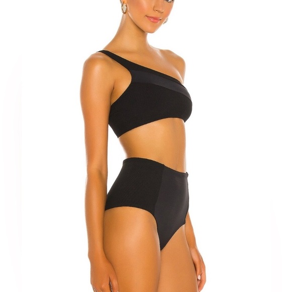 L*Space 🖤 Black Celeste Bikini Top | Jackie High Waisted Bitsy Bottom - Picture 10 of 14